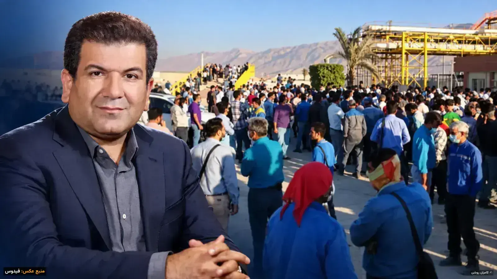 دلالی مدیرعامل سیمان لامرد در اتاق تجارت ایران و کویت، کارگران شرکت در صف حقوق عقب‌افتاده